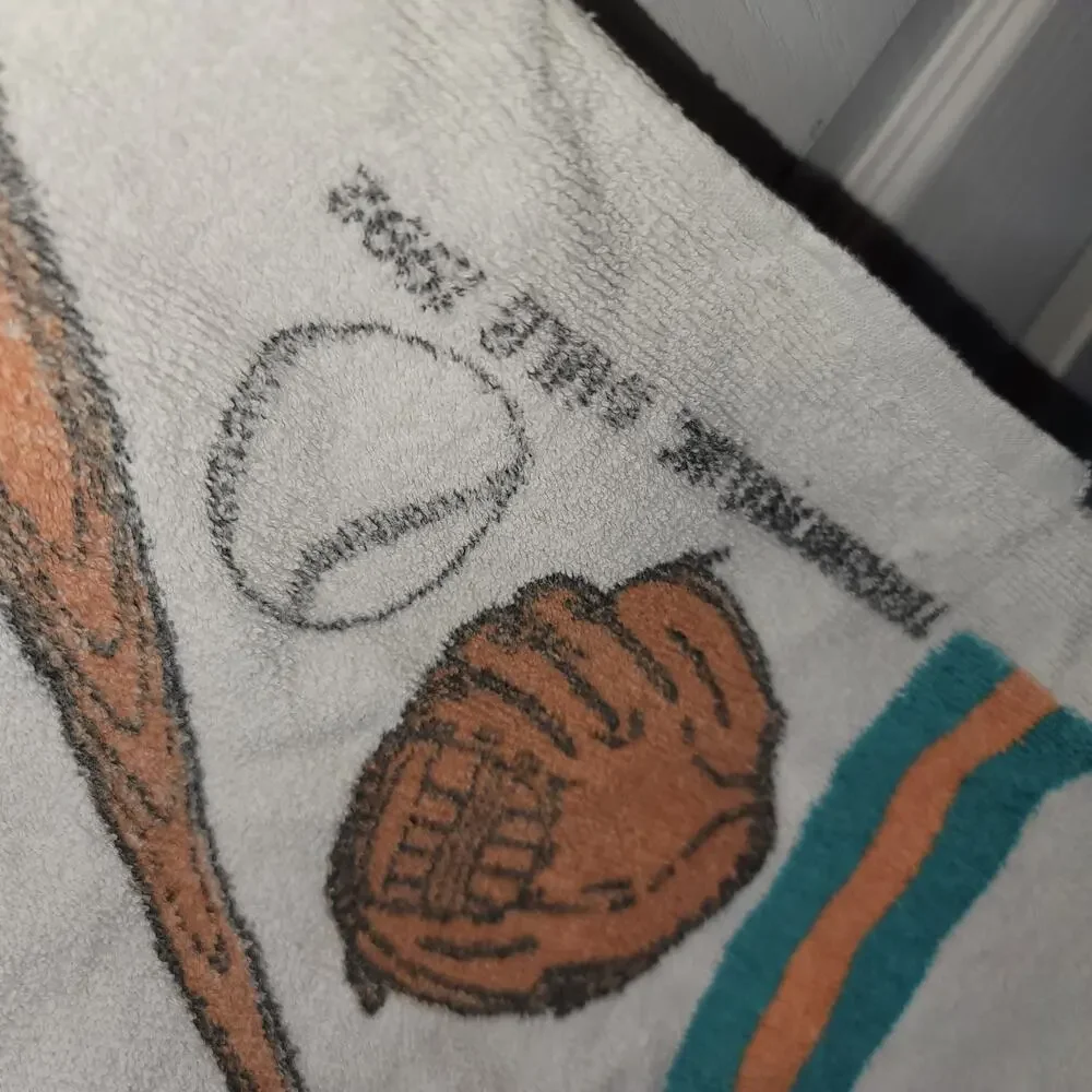 Vintage Marlins Baseball towel Beach Graphic TerriMondo 1992 MLB Large 29
